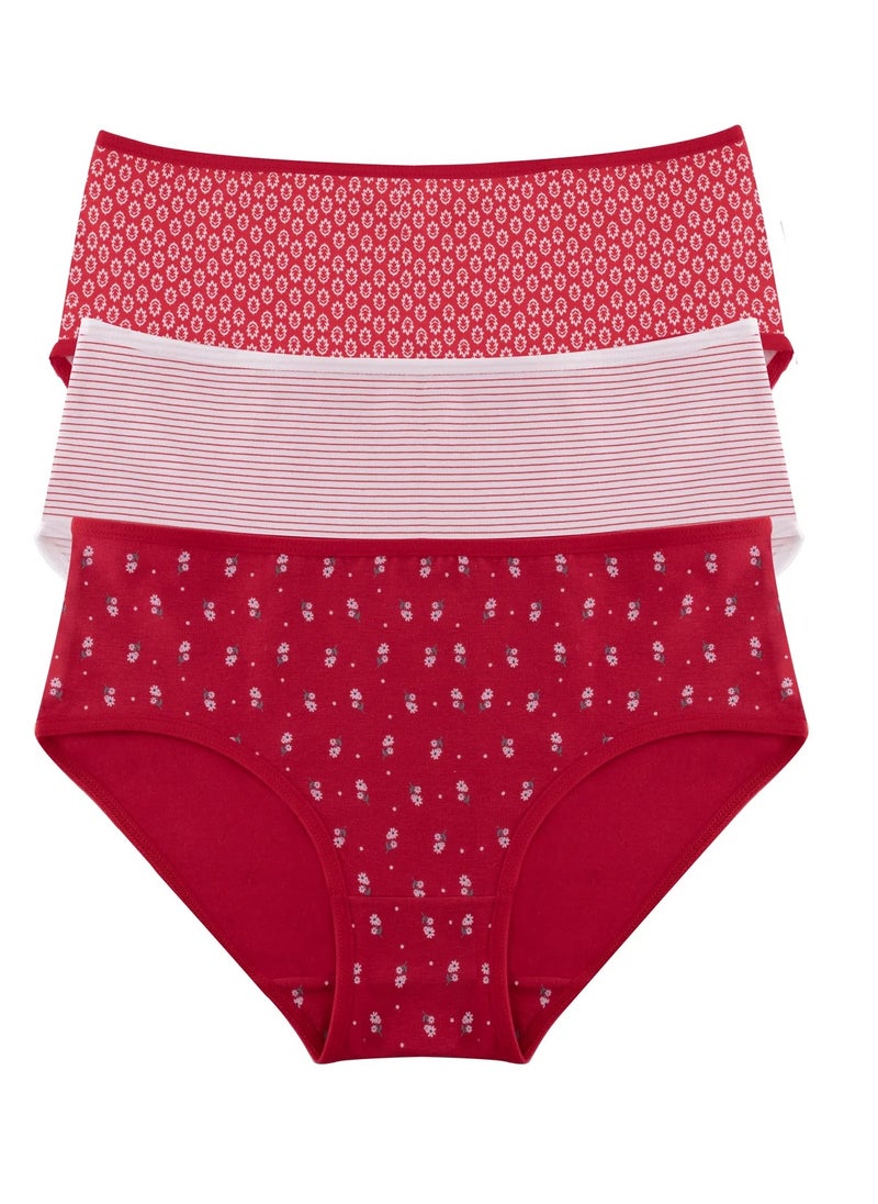 Milk Essences® Women Midi Bundle of 3 Printed Colored Midis  - Image 2