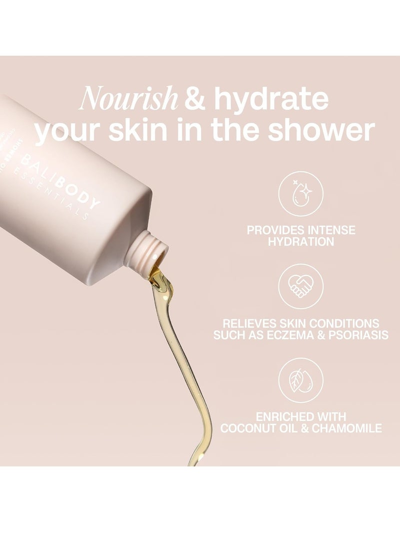 Bali Body Bali Body Essentials Shower Oil | In-Shower Body Oil Hydrates & Repairs All Skin Types | Moisturising, Soothing Chamomile & Coconut | 100% Vegan, Cruelty Free, Australian Made (250 ml/8.4 fl oz)  - Image 2