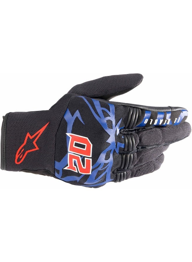 Alpinestars قفازات دراجة نارية نحاسية Fq20 (أسود/أزرق/أحمر، L) - Image 2