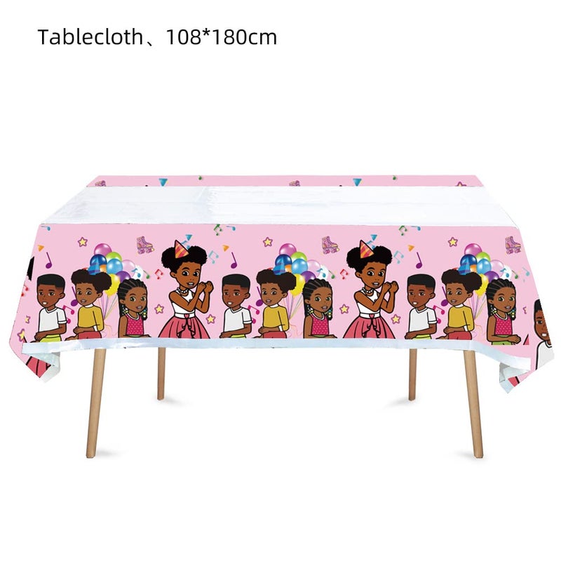 Losede 2pcs Birthday Party Tablecloth Table Cover, Birthday Supplies Decorations (70'' x 42'') (3) - Image 2