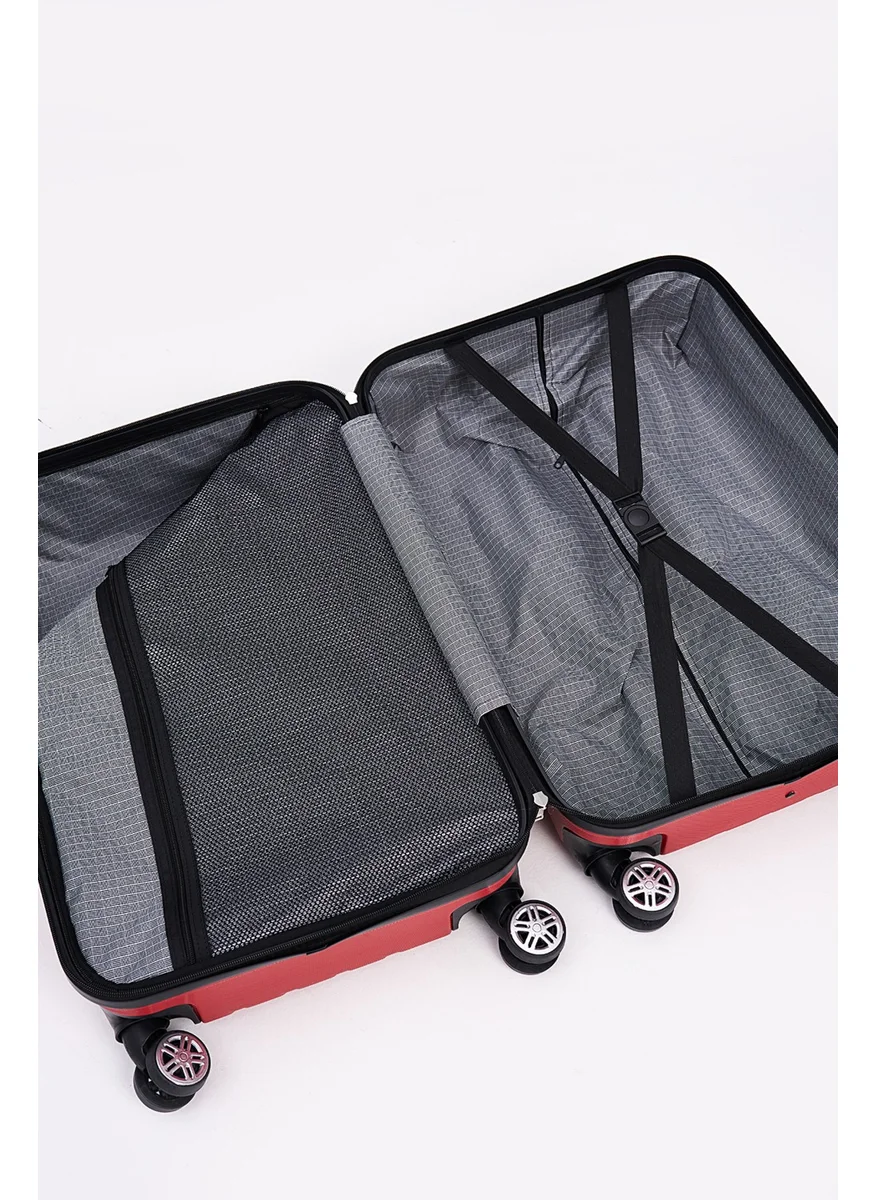 ايلاتي 2-Piece Suitcase Set Pro Abs Suitcase Large Size and Make-up Red 2-Piece Set 1001