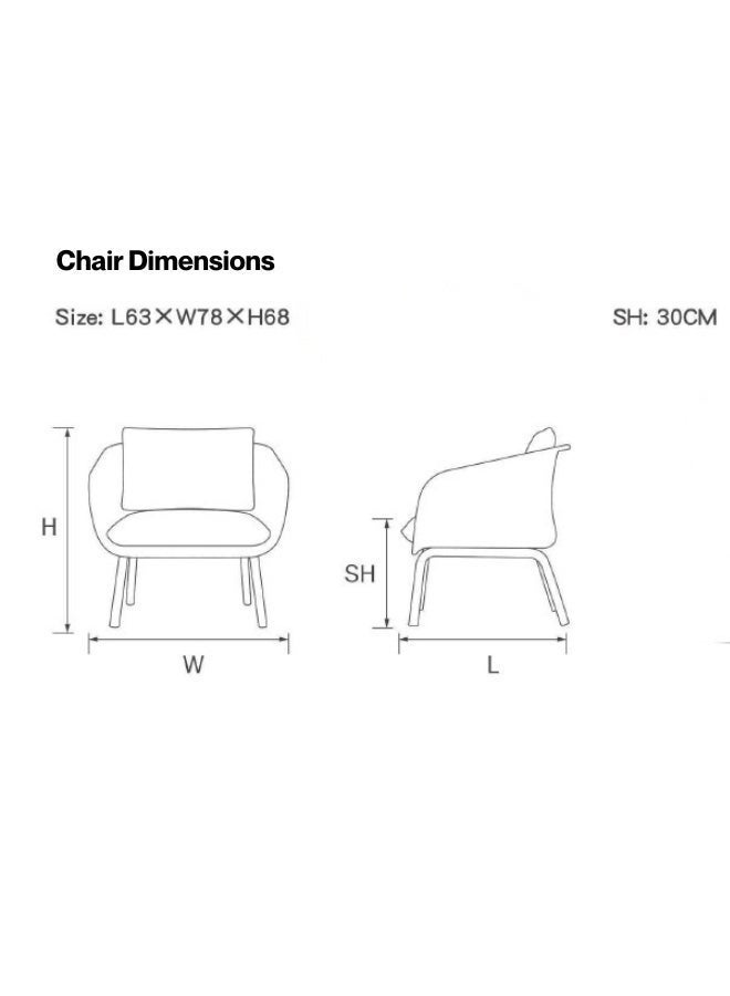 Marcolo 3-Piece Outdoor Bistro Set – White Fiberglass Plastic Frame, 2 Chairs & Coffee Table – Weather-Resistant Patio & Balcony Furniture (Grey Cushions) - Image 4