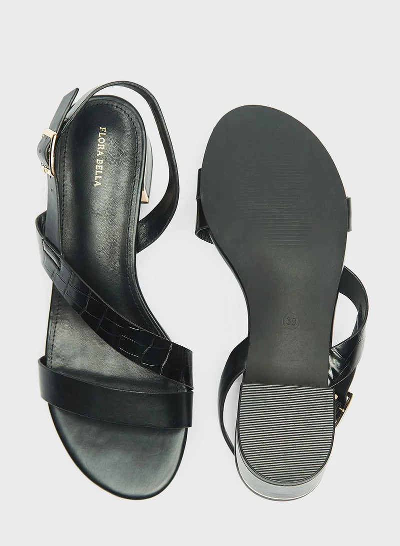 shoexpress Ankle Strap Mid Heel Sandals