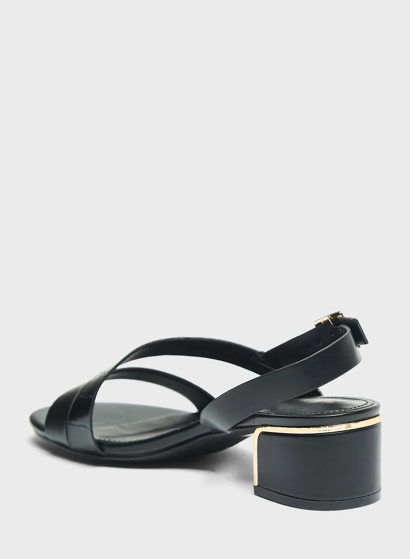 shoexpress Ankle Strap Mid Heel Sandals