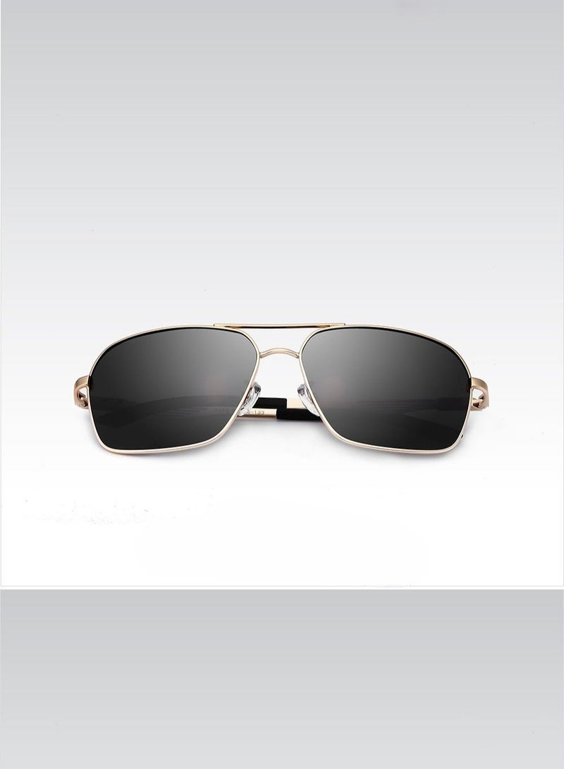 Veithdia Men's Polarized UV400 Square Frame Sunglasses - Image 2