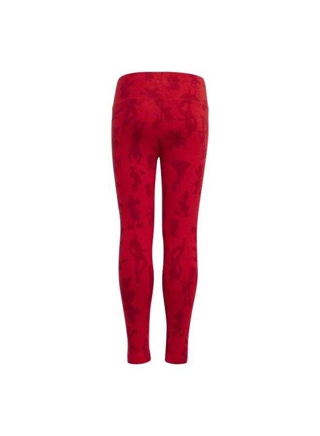 adidas Originals adidas Lk Dy 100 Leg Red Training Tights 1824 - Image 3