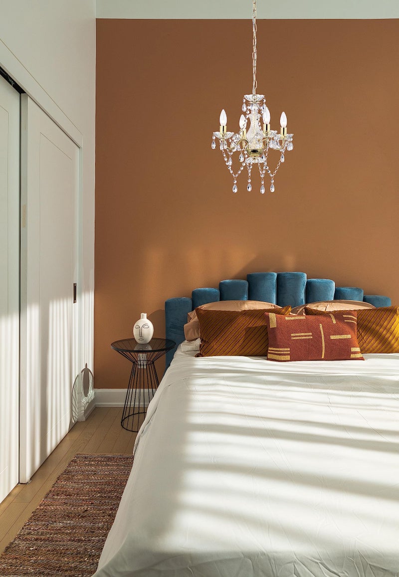 LaLuLa Antique Gold Chandelier Mini Crystal Chandelier Lighting 4 Light Small Modern Chandelier for Dining Room - Image 4