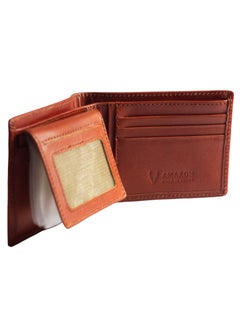 Generic Men's Wallets (AM 2052) Genuine Leather Mens Bifold Wallets with Zipper Coin Pocket Casual Men Purse Slim Wallet.  - Image 1