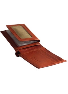 Generic Men's Wallets (AM 2052) Genuine Leather Mens Bifold Wallets with Zipper Coin Pocket Casual Men Purse Slim Wallet.  - Image 4