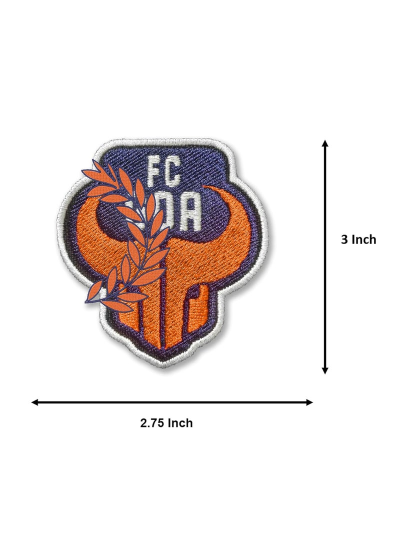 ILMUSH Pack of 2 Ignore GarlandWreath Ironon or Sewon Embroidered Patch for Embroidery on Accessories FC GoaGoa ILMUSH 275 X 3 inches  - Image 4