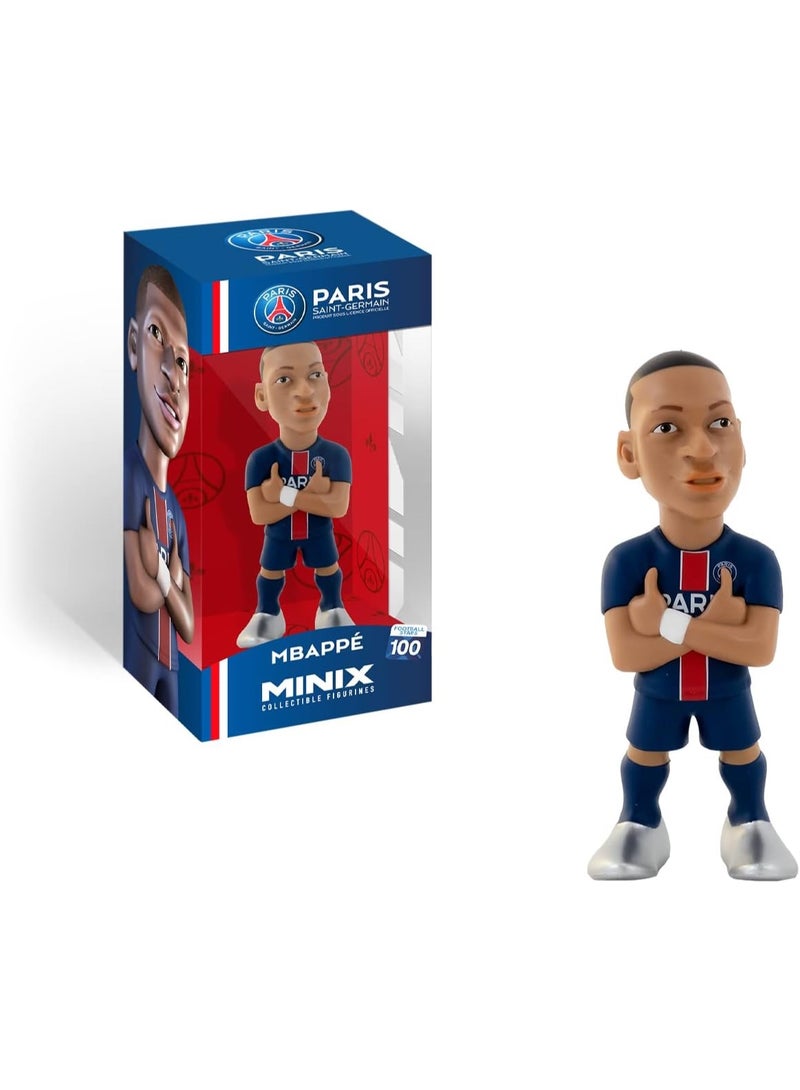 MINIX-  Paris Saint-Germain Mbappé Model Collectable Mbappé 12 cm Figure- Football Toys Range- Collect Your Favourite Football Figures And Teams - Image 2