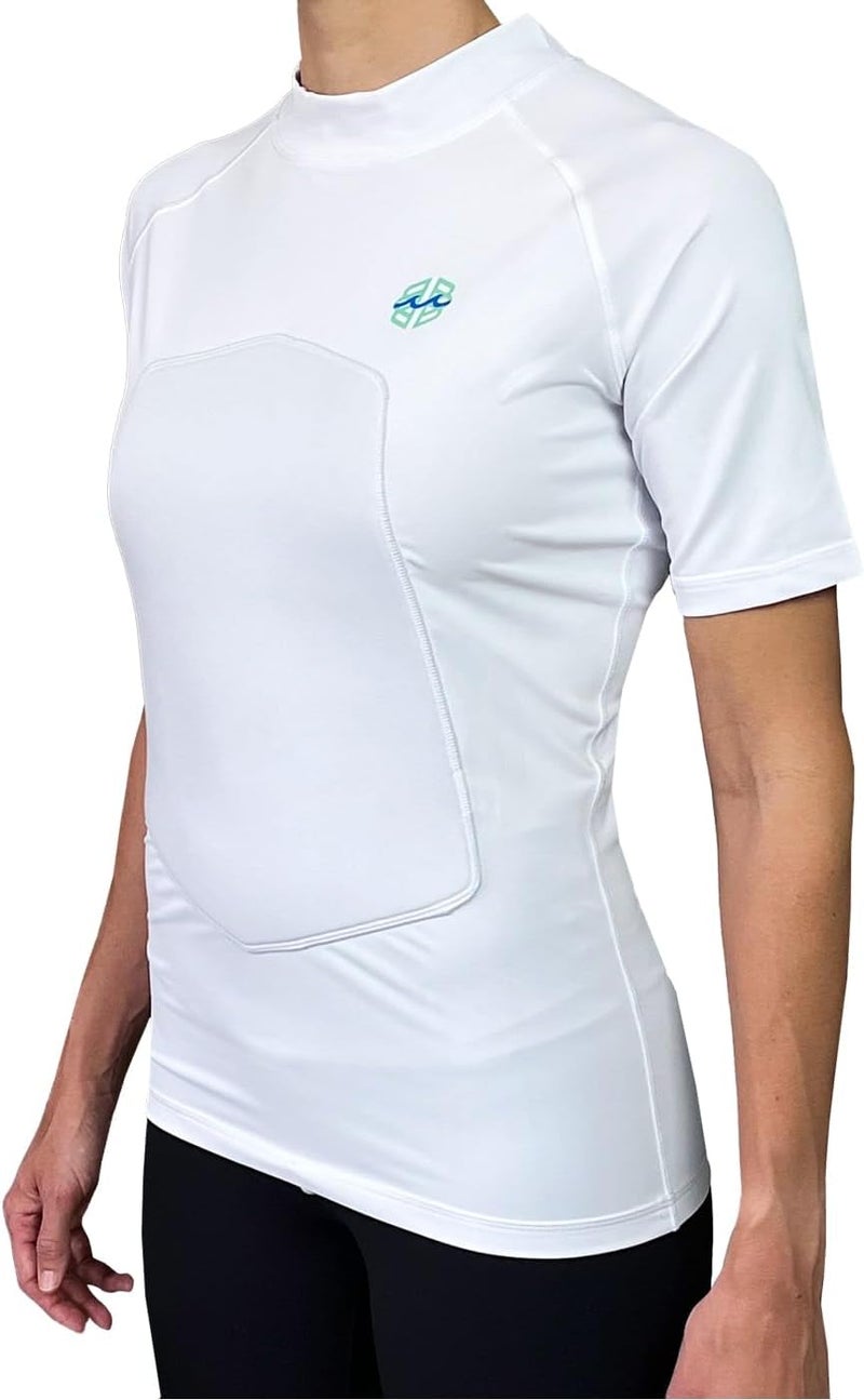 Ribby SPF 30+ Padded Rash Guard for Surfing, Boogie, Scuba - Image 3