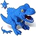AiSiXin Squishy Dinosaur Toys Blue Dinosaur Stress Balls for Kids and Adults Sand Filled Dinosaur Squishy Toys Dino Sensory Fidget Toys Squish Squeeze Ball Stretch Stress Relief Toys for Gifts - Image 2