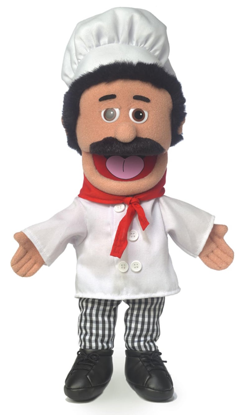 Silly Puppets 14 Chef Luigi Hand Puppet - Image 2