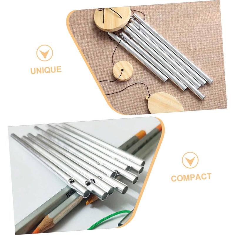 12 Pcs DIY Metal Wind Chime Pipes Kit for Outdoor Garden Decoration Crafting - Image 3