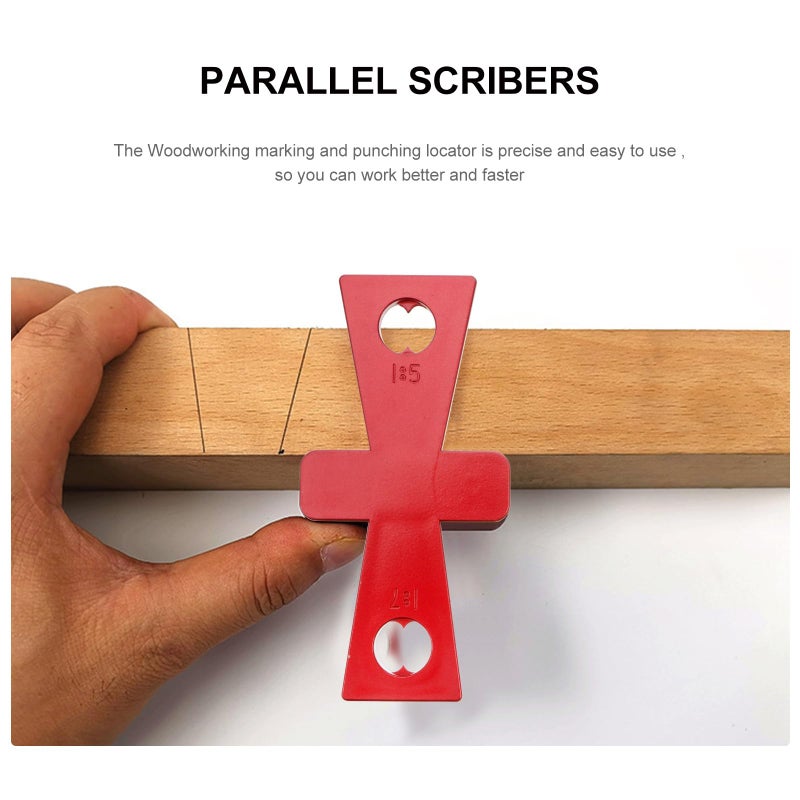Manual Parallel Marking Gauge Dovetail Scriber Woodworking Layout Tool for Precision Fitting Measurement - Image 5