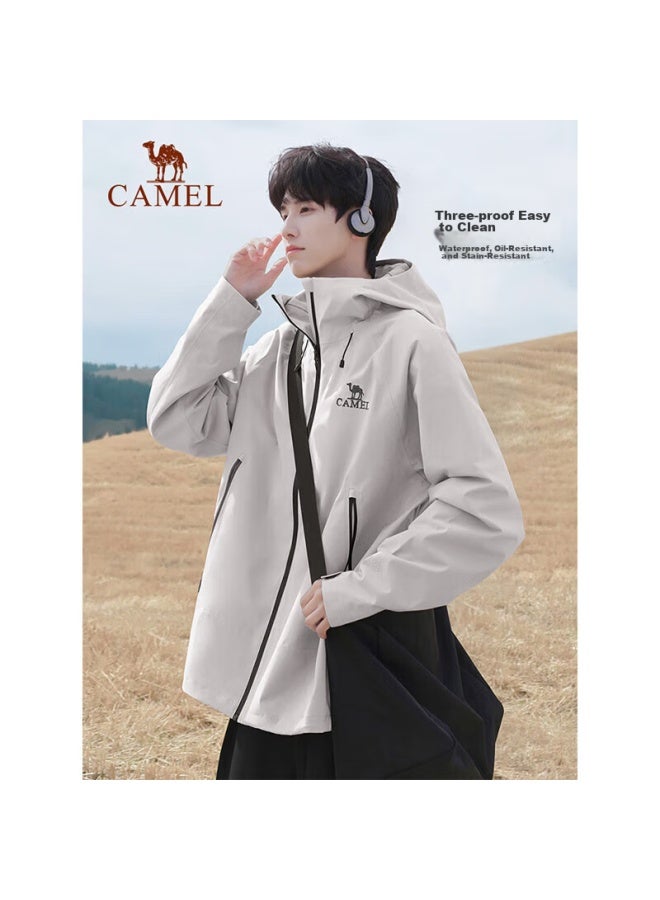 camel Camel Outdoor Single-layer Waterproof Jacket, Unisex Triple-protection Mountaineering Suit 6b001 Planet Purple, Unisex Xxxl  - Image 1