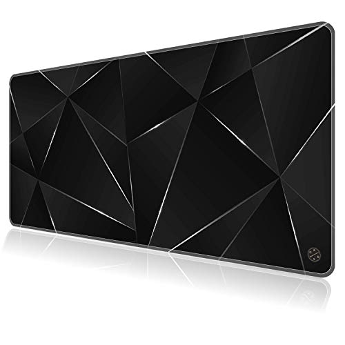 Oriday Large Gaming Mouse Pad, Extended XXL (35.4x15.7x0.11 in), Long Non-Slip Rubber Base Mousepad, Stitched Edges, Waterproof Keyboard Desk Mat for Game, Work, Office, Home Decor (Black Chic) - Image 1