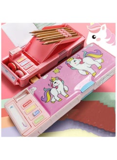Generic Multi Functional And High-Capacity Unicorn Creative Pencil Case 