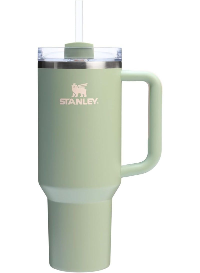 Stanley 40oz Quencher H20 Flowstate Stainless Steel Vacuum Insulated Tumbler with Lid and Straw for Water, Iced Tea or Coffee, Smoothie and More, Cream - Image 1