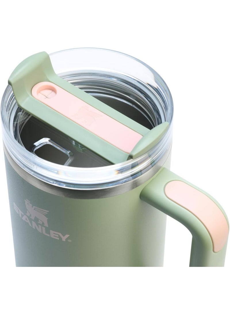 Stanley 40oz Quencher H20 Flowstate Stainless Steel Vacuum Insulated Tumbler with Lid and Straw for Water, Iced Tea or Coffee, Smoothie and More, Cream - Image 2