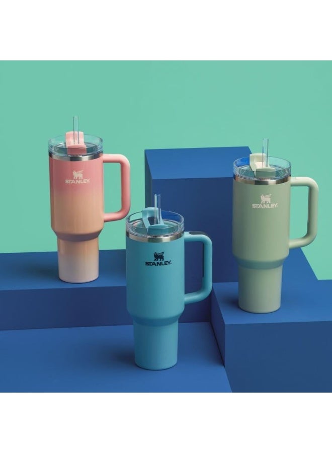 Stanley 40oz Quencher H20 Flowstate Stainless Steel Vacuum Insulated Tumbler with Lid and Straw for Water, Iced Tea or Coffee, Smoothie and More, Cream - Image 5