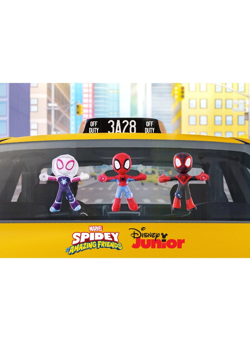 MARVEL Spidey N Friends Little Plush Web Clingers 9-Inches, Assorted 1 Piece (Style & Color May Vary) | Marvel Spiderman | Plush Toy | Soft Toy | Spidey, Miles Morales & Ghost-Spider | Gift for Kids and Adults - Image 3