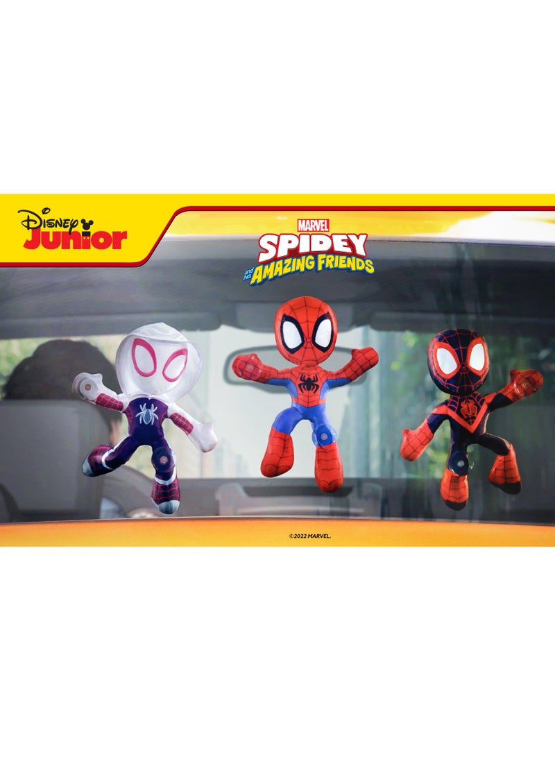 MARVEL Spidey N Friends Little Plush Web Clingers 9-Inches, Assorted 1 Piece (Style & Color May Vary) | Marvel Spiderman | Plush Toy | Soft Toy | Spidey, Miles Morales & Ghost-Spider | Gift for Kids and Adults - Image 4