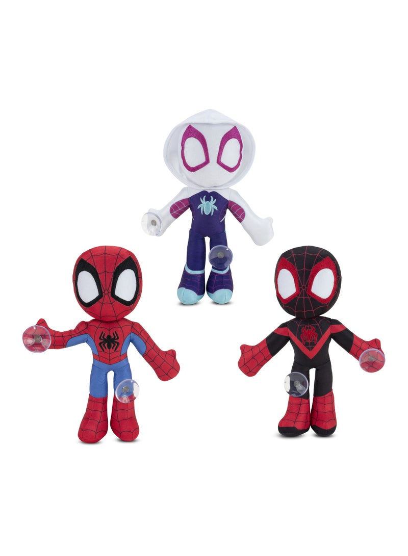 MARVEL Spidey N Friends Little Plush Web Clingers 9-Inches, Assorted 1 Piece (Style & Color May Vary) | Marvel Spiderman | Plush Toy | Soft Toy | Spidey, Miles Morales & Ghost-Spider | Gift for Kids and Adults - Image 1