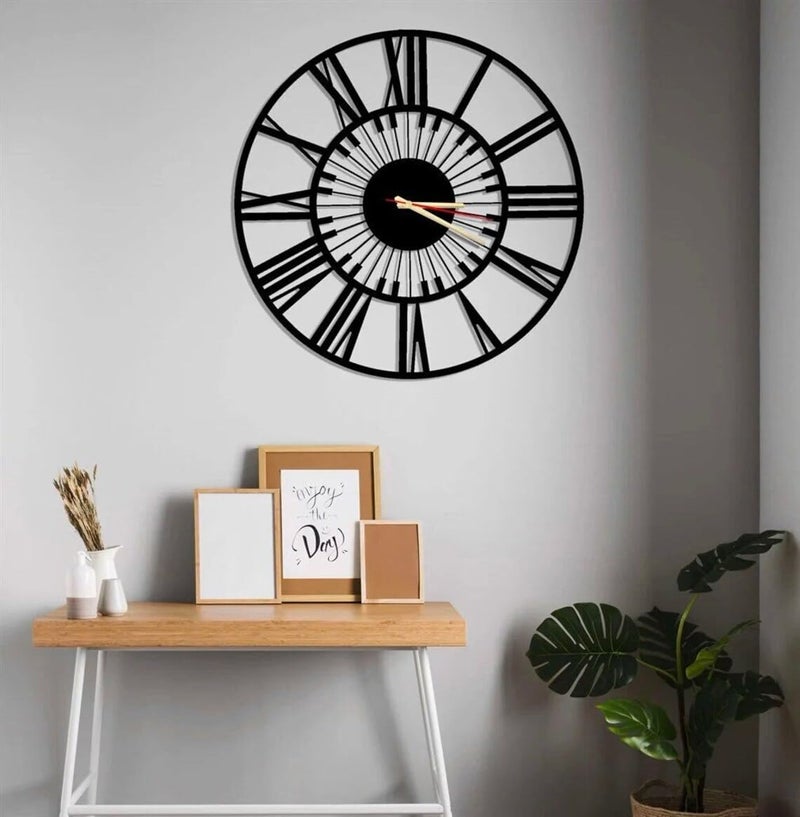 AVVIC MART Home Decoration European Peacock Analog Wall Clock Crystal Luxury Living Room Creative Personality Art,Metal,Blue,Birds(Style 16) - Image 1