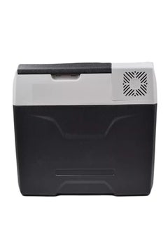 ROYAL - Portable Car Mini Fridge, 2 Zone 50 Liter Freezer Compressor with Trolley, Voltage AC (Adaptor): 100V-240V, 50-60Hz Voltage DC 12V/24V, Refrigerant: R134a(24g) (YHA50) (Black & Off-white)