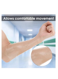 SYOSI 24Pcs Waterproof Bandage, 8x8In Transparent Film Dressing Clear Shower Patch Cover Tattoo Stretch Adhesive Bandage Tape for Showering Swimming Protector  - Image 4
