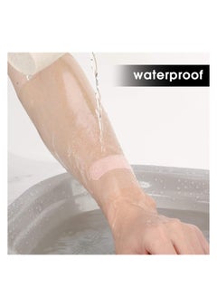 SYOSI 24Pcs Waterproof Bandage, 8x8In Transparent Film Dressing Clear Shower Patch Cover Tattoo Stretch Adhesive Bandage Tape for Showering Swimming Protector  - Image 5