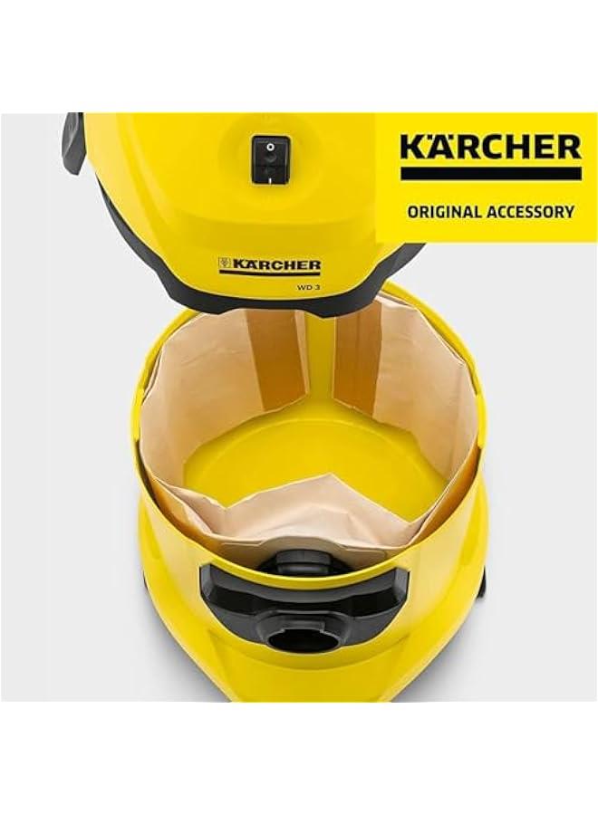 HOOKOR 5pcs Vacuum Cleaner Bags Dust Bag Filter Paper Bag For Karcher WD3 WD 3.300 M WD 3.200 WD3.500 SE 4001 SE 4002 WD3 P 6.959-130 Bag Filter - Image 5