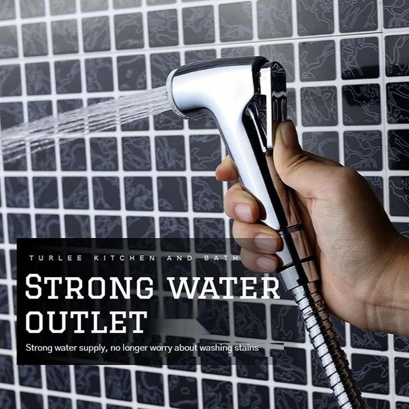 YS0911 Portable Bidet Sprayer Set with Spring Hose & Holder - Warm Water Handheld for Toilet & Cloth Diaper Sprayer - Image 5