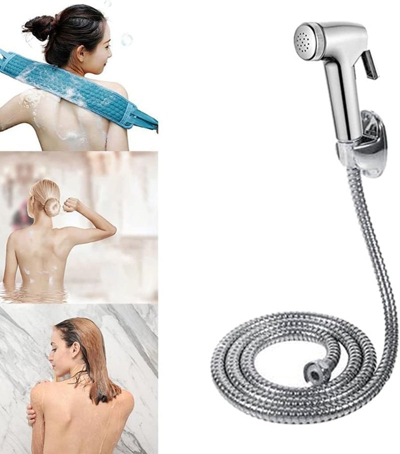 YS0911 Portable Bidet Sprayer Set with Spring Hose & Holder - Warm Water Handheld for Toilet & Cloth Diaper Sprayer - Image 1