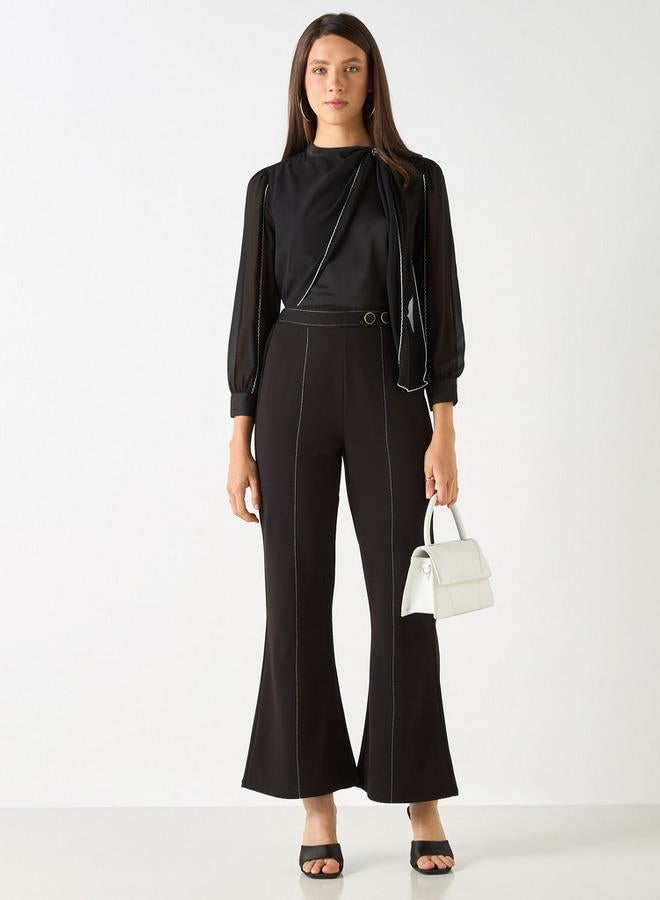 ايكونيك بنطلون سادة بِخصر مرن وقصّة عادية من آيكونيك - Image 2