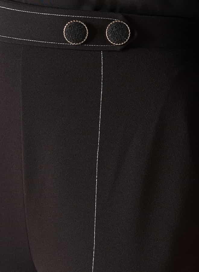 ايكونيك بنطلون سادة بِخصر مرن وقصّة عادية من آيكونيك - Image 4