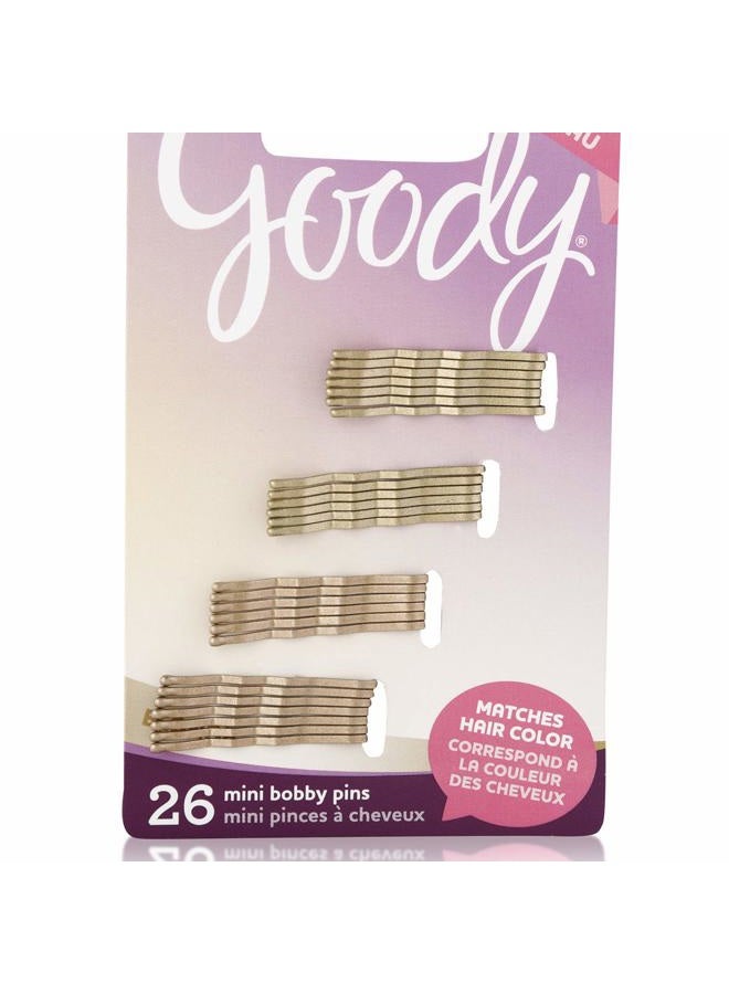 Goody Small Bobby Pins, Metallic Blonde, 26-Count (1941834) - Image 3