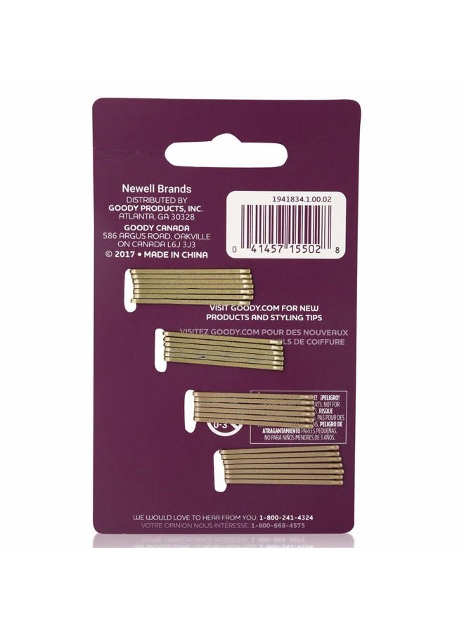 Goody Small Bobby Pins, Metallic Blonde, 26-Count (1941834) - Image 2