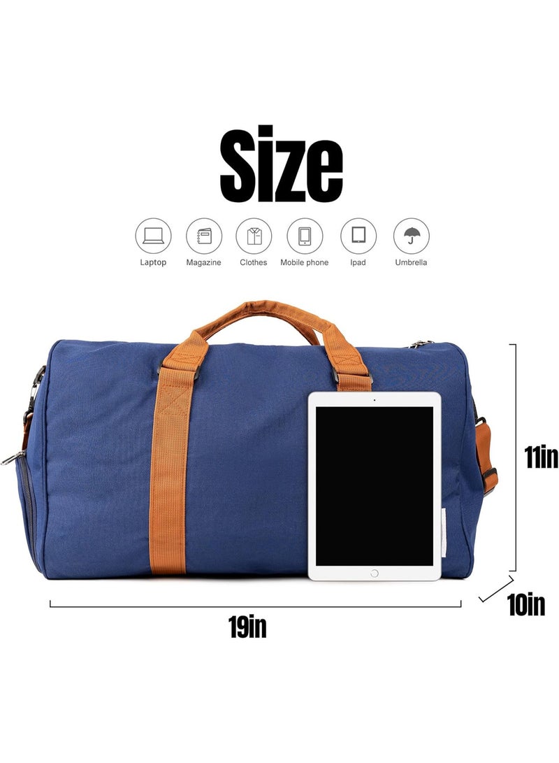 Arabest Unisex Oxford Cloth Travel & Fitness Bag - Handheld & Shoulder Sports Bag (Dark Blue) - Image 2