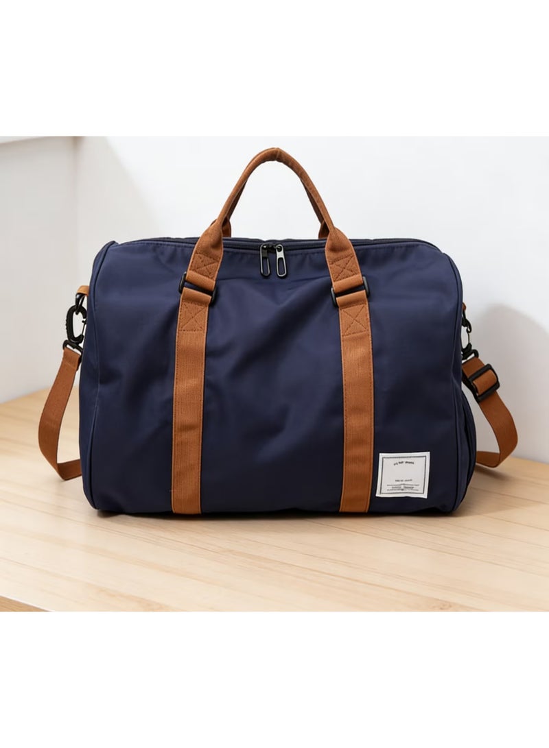 Arabest Unisex Oxford Cloth Travel & Fitness Bag - Handheld & Shoulder Sports Bag (Dark Blue) - Image 1