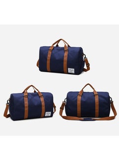 Arabest Fashionable Oxford Cloth Handbag, Men's/Women's Fitness Bag, Travel Bag/Shoulder Bag/Handbag/Sports Bag/Luggage Bag, Canvas Bag - Dark Blue  - Image 2