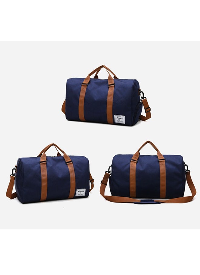 Arabest Fashionable Oxford Cloth Handbag, Men's/Women's Fitness Bag, Travel Bag/Shoulder Bag/Handbag/Sports Bag/Luggage Bag, Canvas Bag - Dark Blue  - Image 2