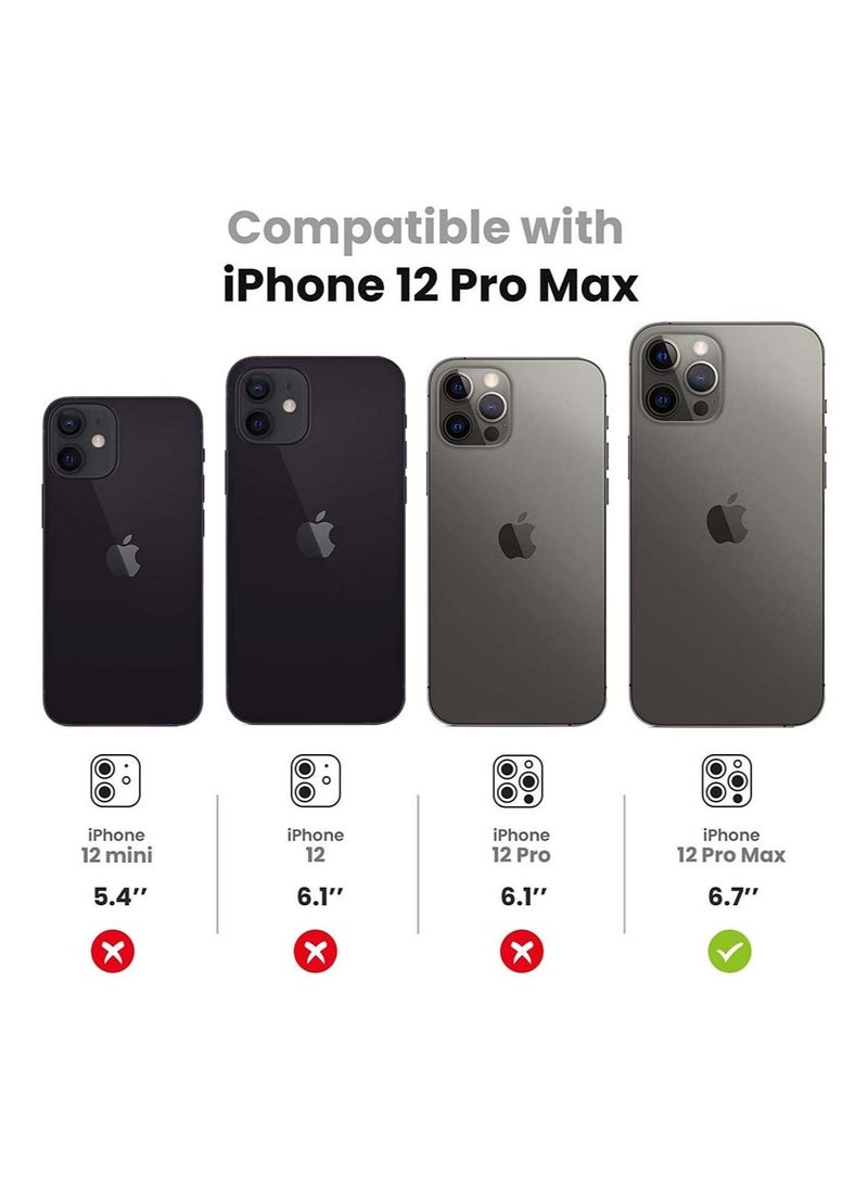 Captaintech Camera Lens Protector Camera Lens Protector for iPhone 12 Pro Max 9H Tempered Glass Camera Cover Screen Protector for iPhone12 Pro Max 6.7 inch - Image 2