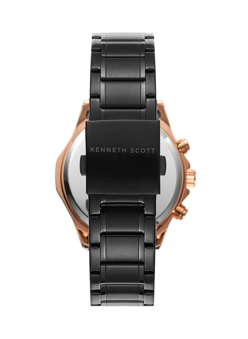 KENNETH SCOTT Kenneth Scott Men's Black Dial Chronograph Watch - K22104-KBBB