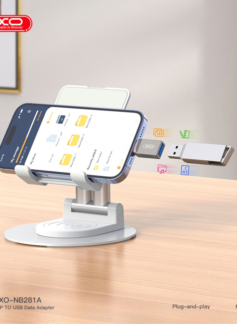 إكس أو وصلة فلاشة ايفون لايتنينج NB281A - Image 2