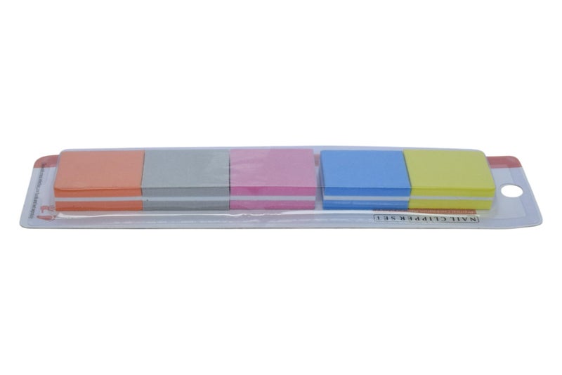 Aimimi Colorful Mini Nail File Blocks, 5 Pieces - Multicolor - Image 2