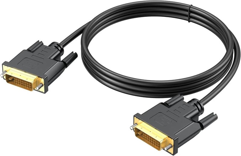 Hexabyte DVI Cable (1.5M/5Ft), DVI-D 24+1 Cord Male to Male, HDR, Gold plated connectors Digital Video Monitor Cable for Computer, HDTV, Gaming, Monitor, Projector (Black) - Image 5