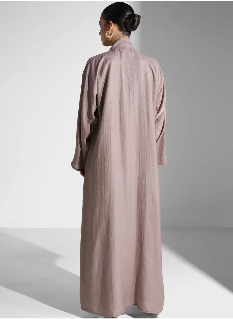 hayas closet Abaya With Tunic And Pant Set